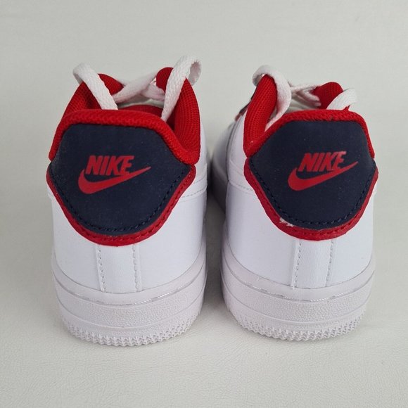 NIKE AIR FORCE 1 LV8 1 DBL White Sneakers Boys Shoes - Picture 6 of 11